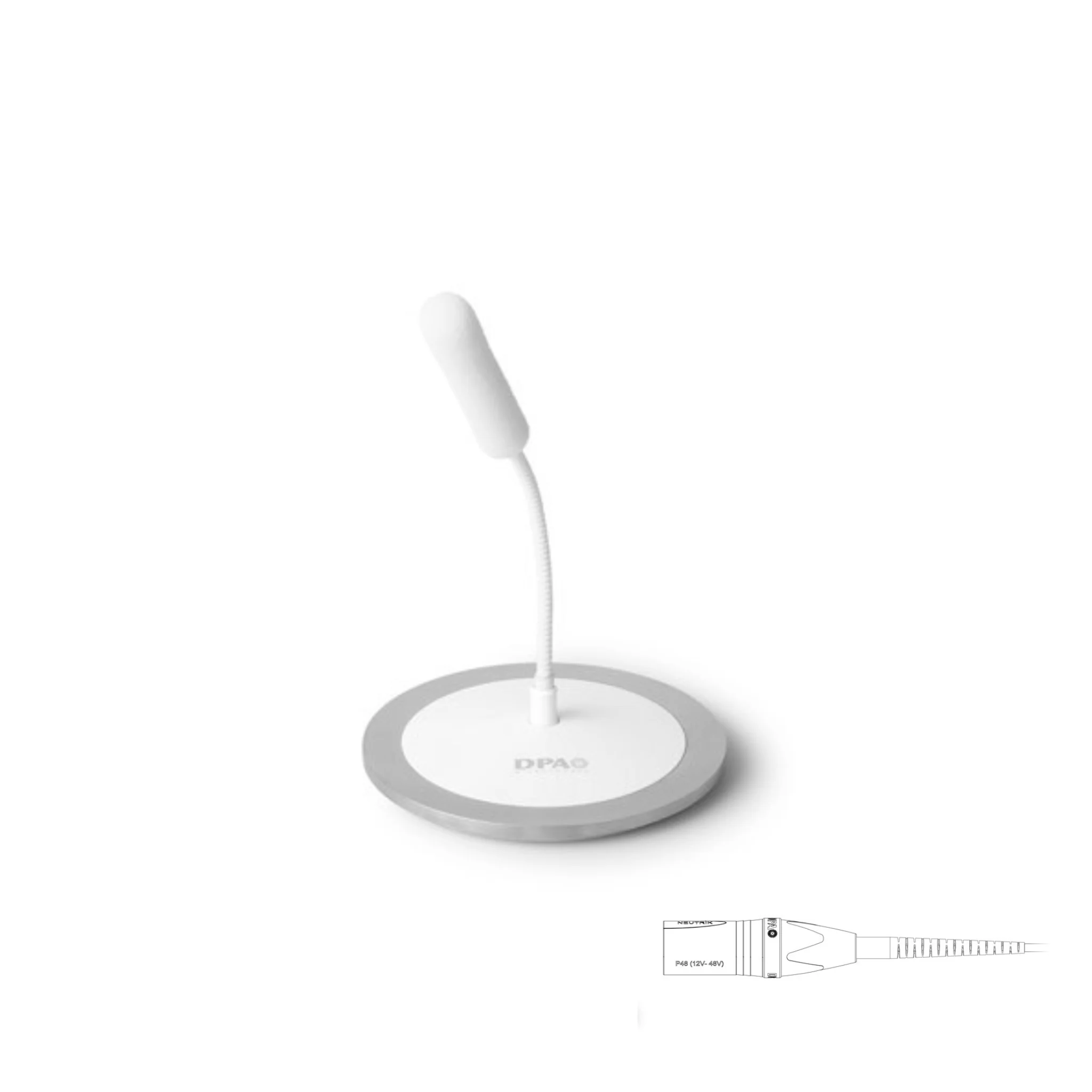 DPA 4098 CORE Supercardioid Ceiling Mic, 16 cm (6 in), White, XLR, P48