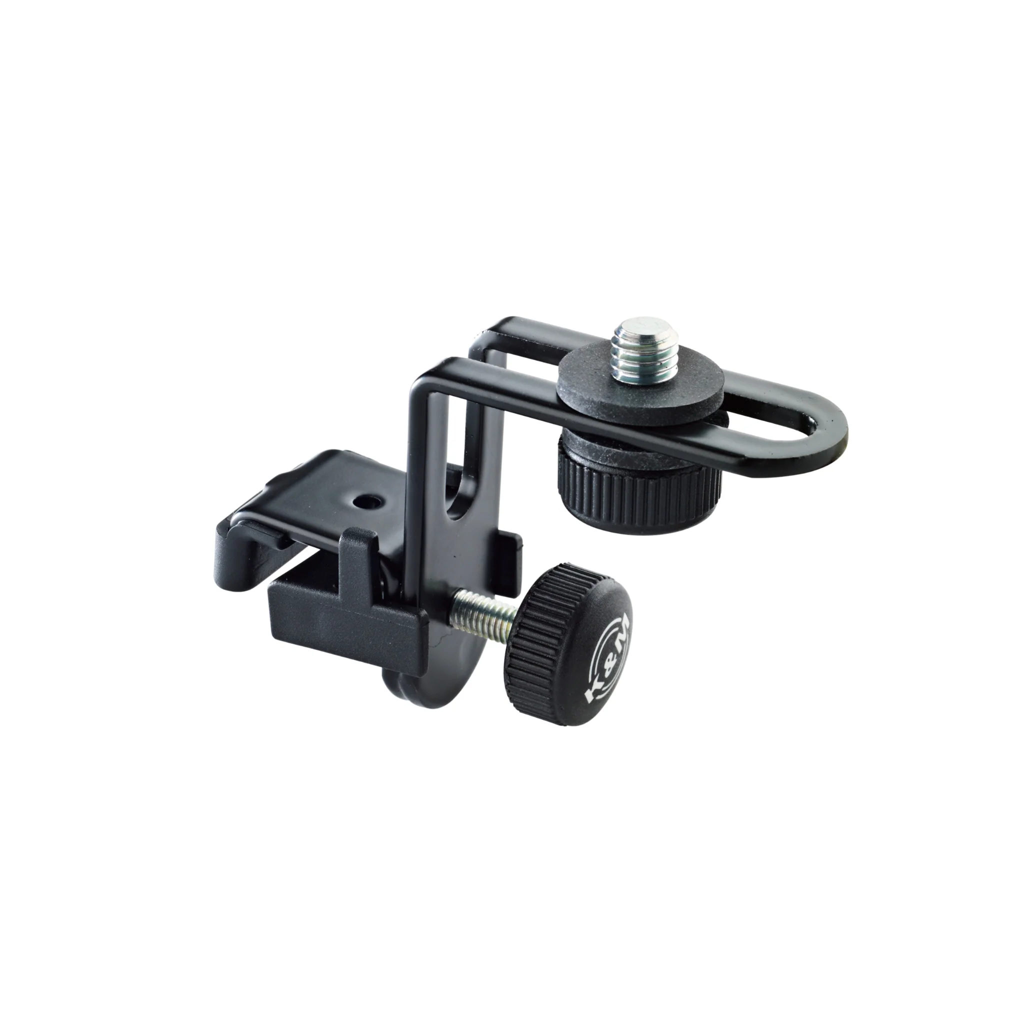 K&M 24030 microphone holder with drum clip, black - Image 2