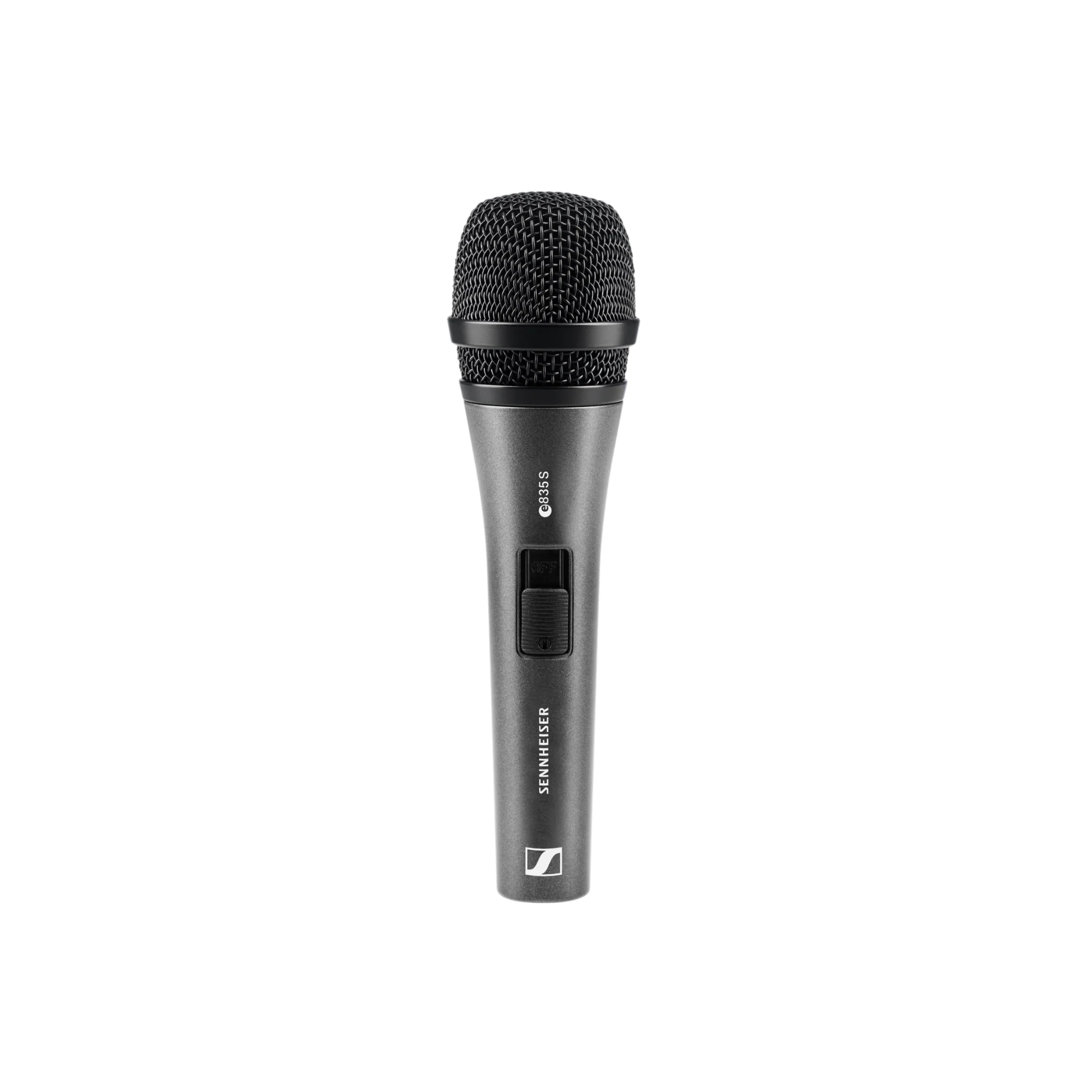 Sennheiser E 835-S Vocal microphone, dynamic, cardioid, I/O switch, 3-pin XLR-M, anthracite
