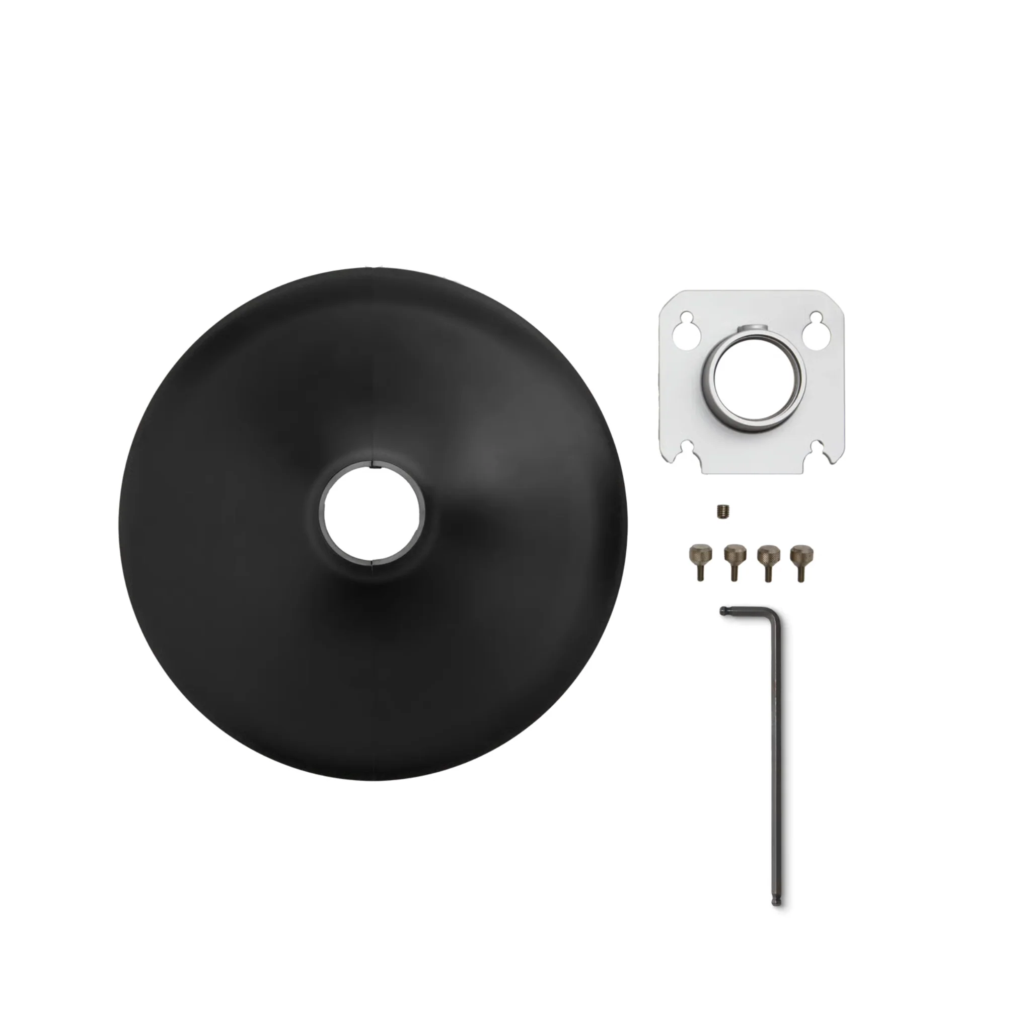 Shure A901-R-PM 1.5" Pole Mount Kit, MXA901 Round, Blk