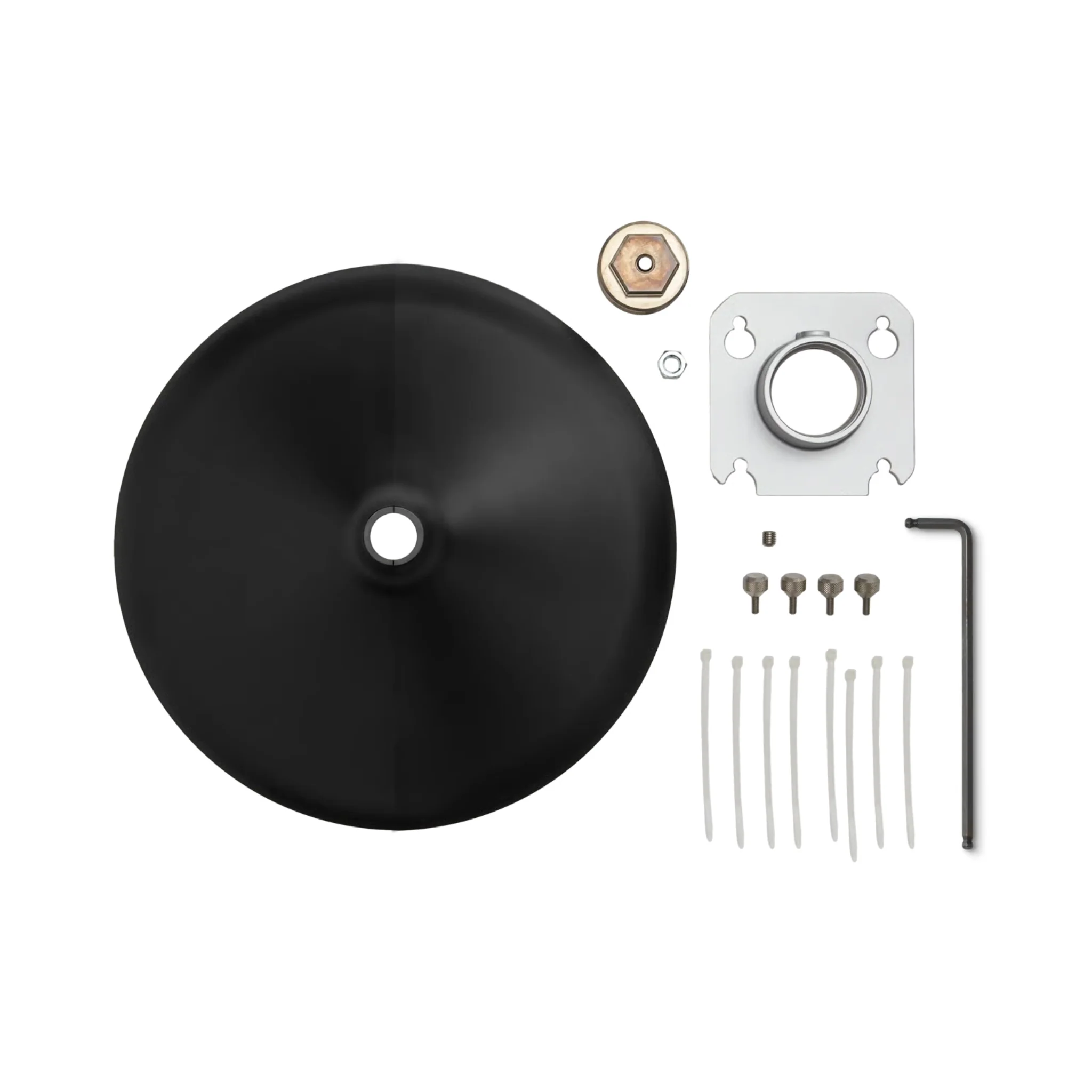 Shure A901-R-PM 3/8" Pole Mount Kit, MXA901 Round, Blk
