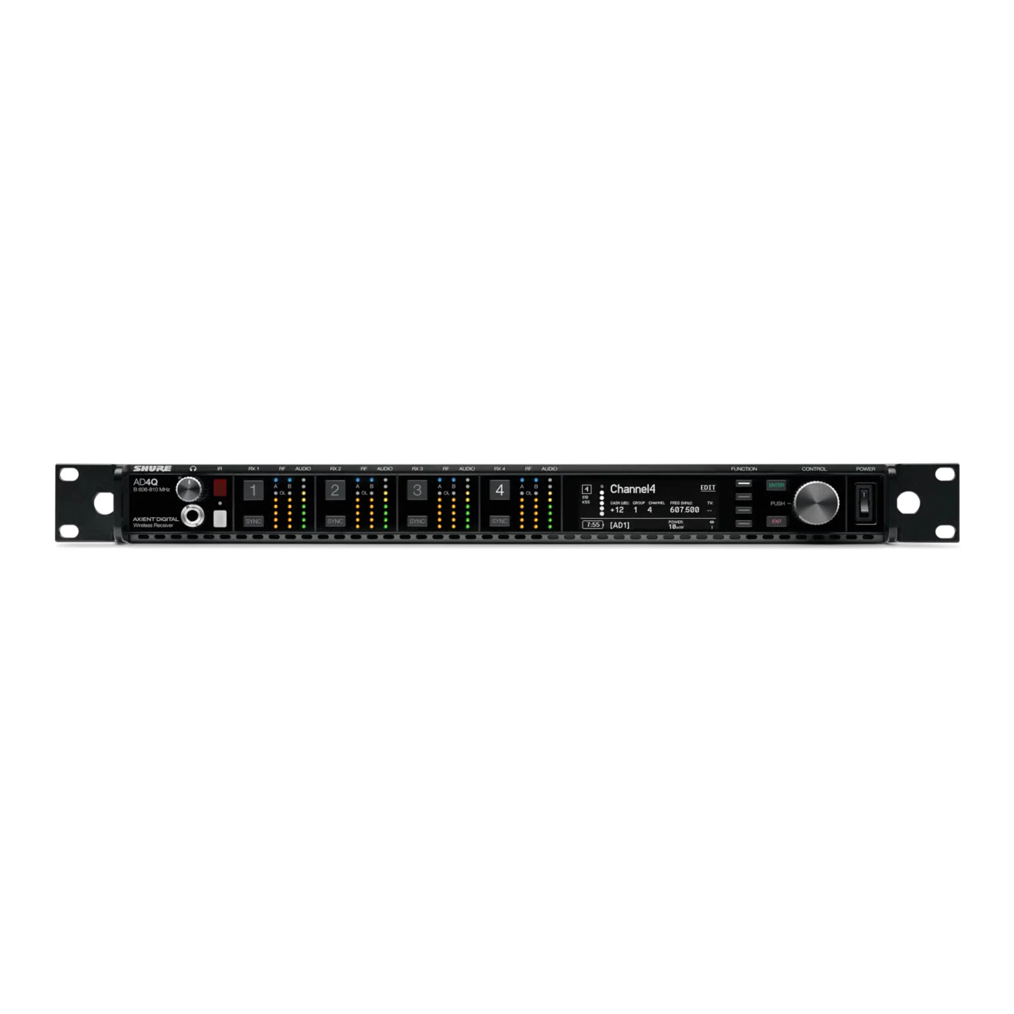 Shure AD4Q Axient Digital four channel receiver. Without accessories (606-810 MHz)