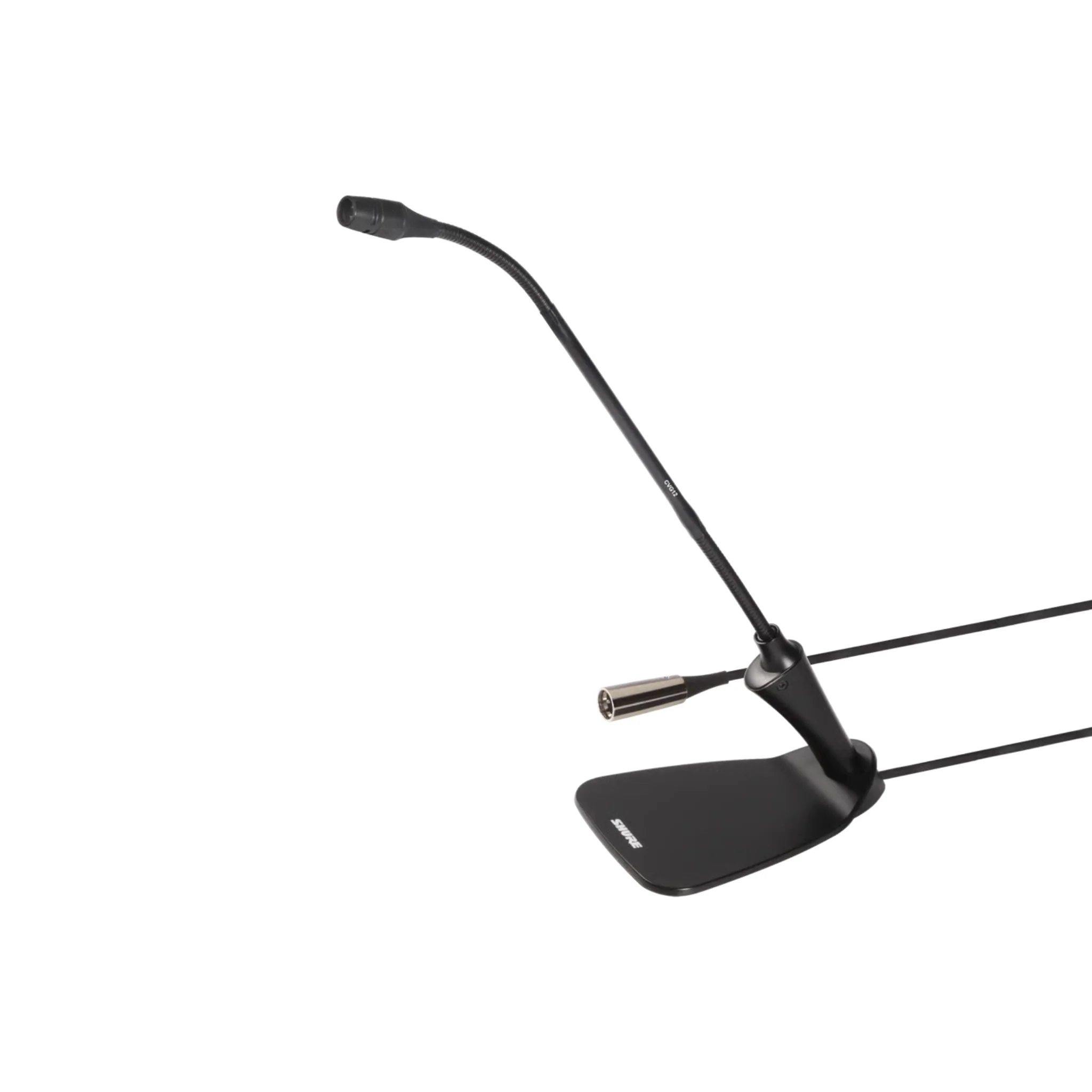 Shure Cardioid Condenser Gooseneck Microphone 12" with inline Preamp, mute switch & LED indicator