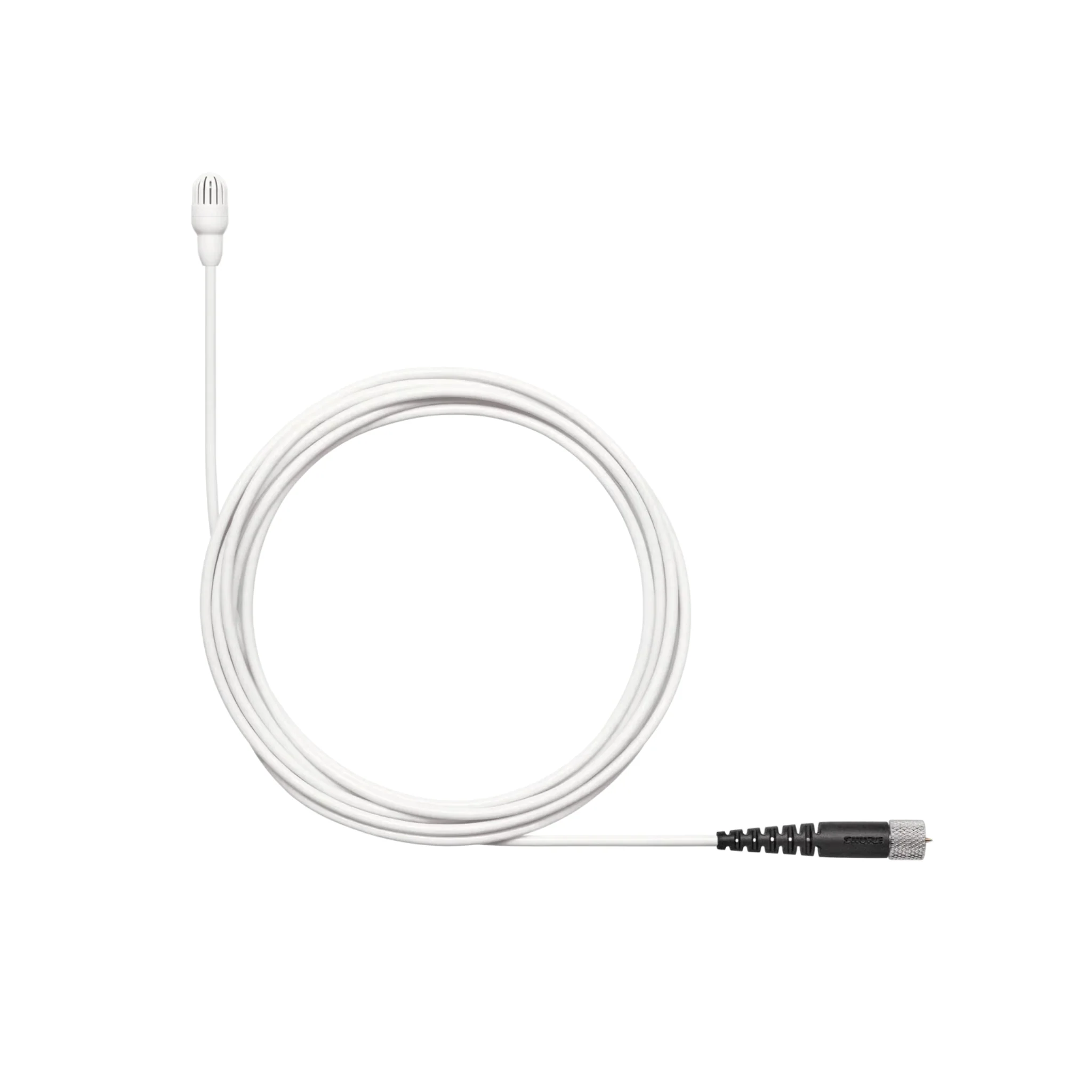Shure Omnidirectional Condenser Microphone (Low-sens) with 1.6mm cable & MDOT connector (White)
