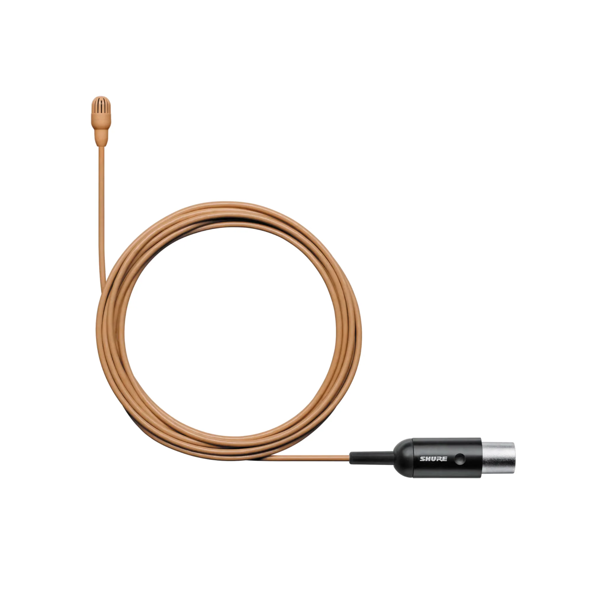 Shure Omnidirectional Condenser Microphone (Low-sens) with 1.6mm cable & MTQG connector (Cocoa)