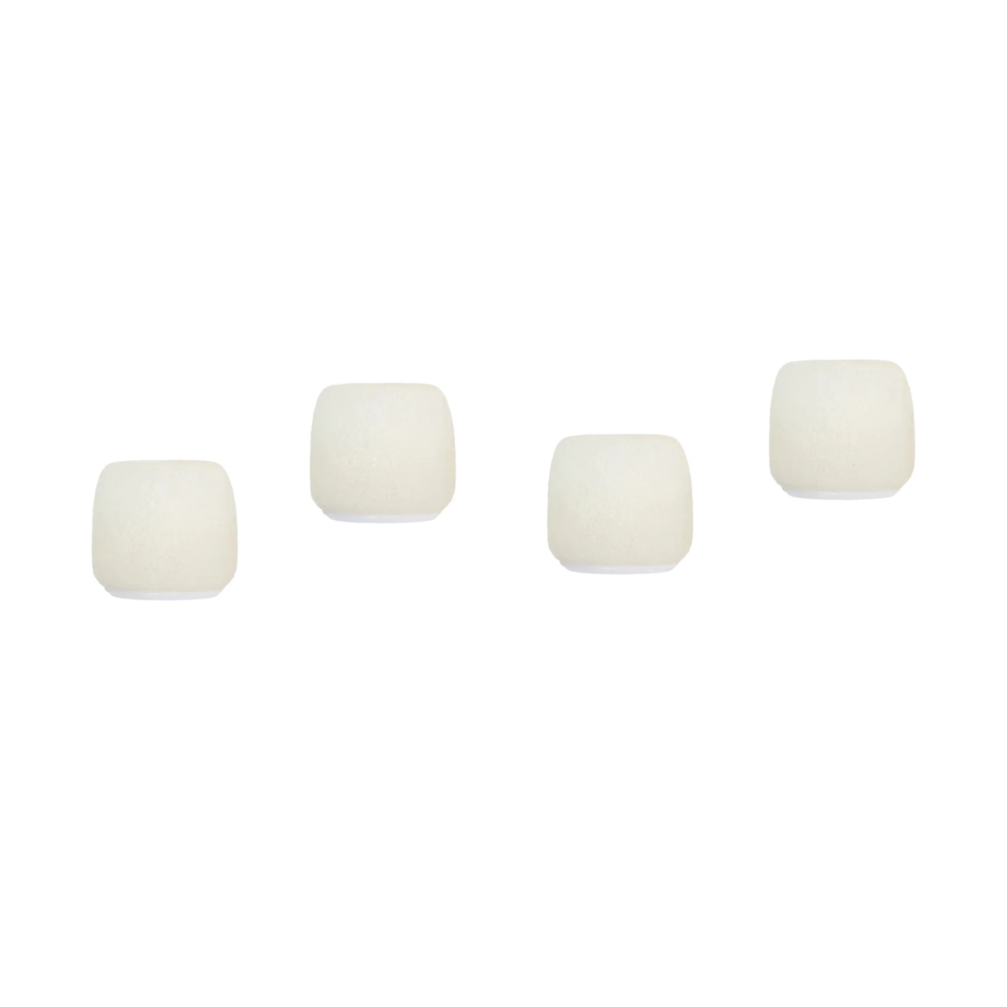 Shure ACV04WS Snap-fit Windscreen for CVO Overhead Microphones. Four pack, White