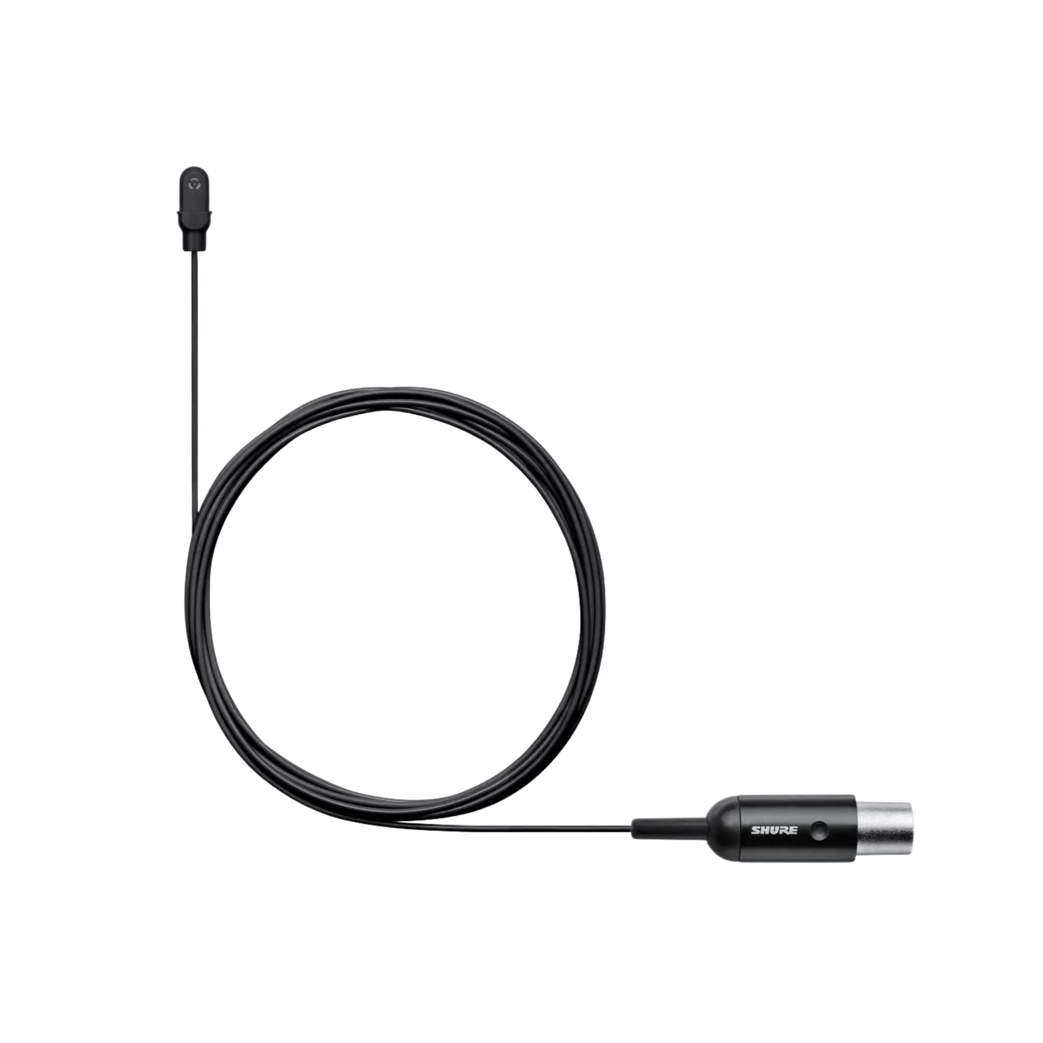 Shure sub miniature condenser lavalier microphone, cardioid, black, fitted with TA4F 4-pin Mini-XLR