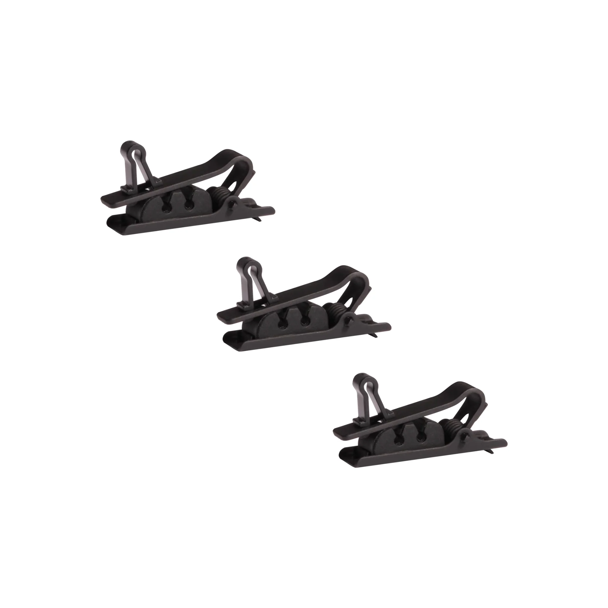 Shure TwinPlex Single Tie Clip, 3 pieces (Black)
