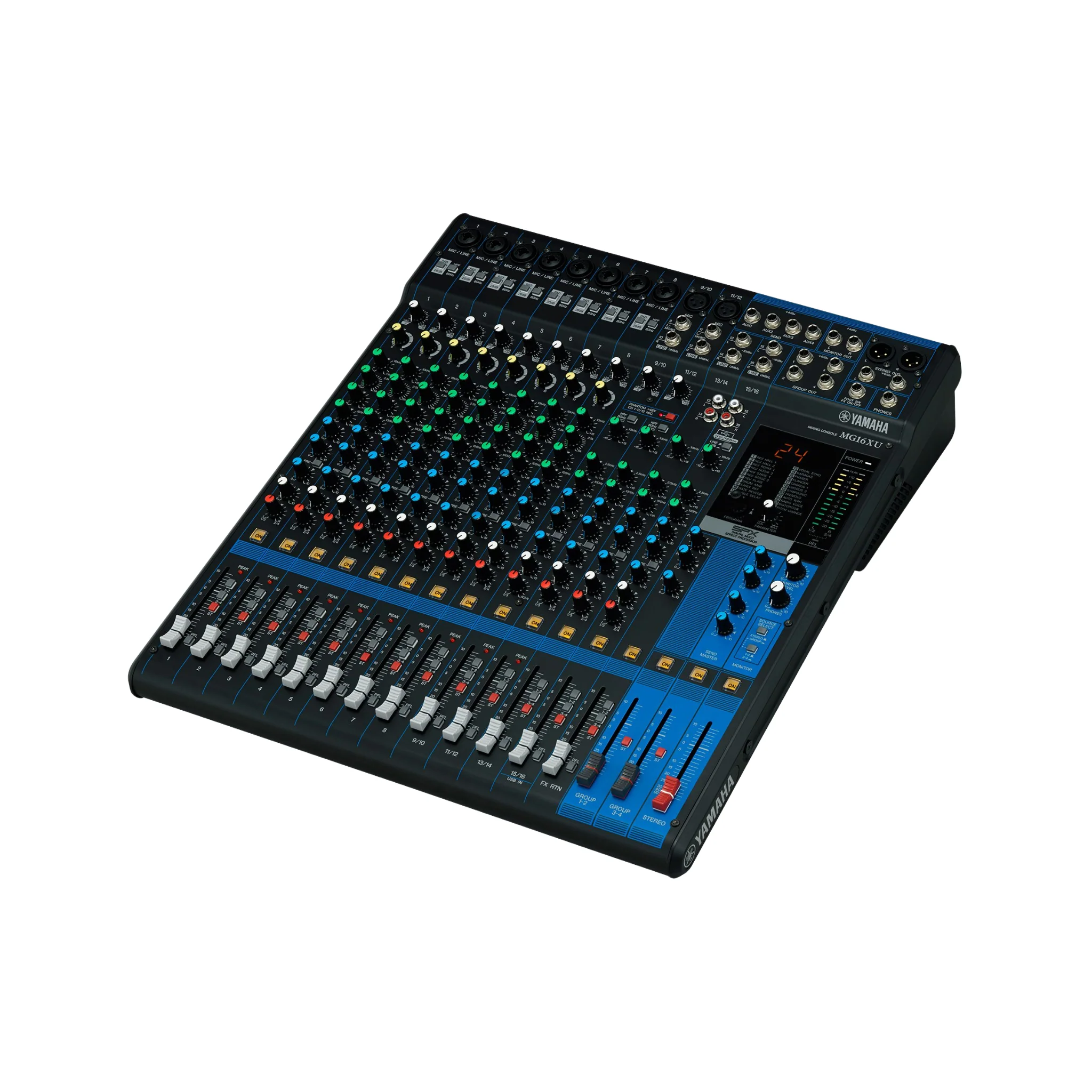 Yamaha MG16XU 16 channels, D-Pre mic preamps, 48V phantom power